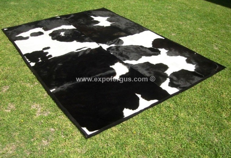 Custom cowhide patchwork rugs