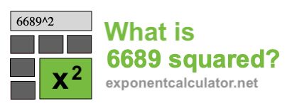 What is 6689 squared?