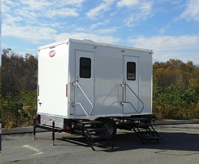 2 station luxury restroom trailer 11 foot 2 rentals Fresno CA Where