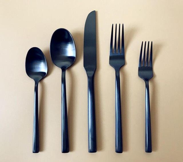 Black crescent flatware rentals Fresno CA Where to rent black crescent flatware in Clovis