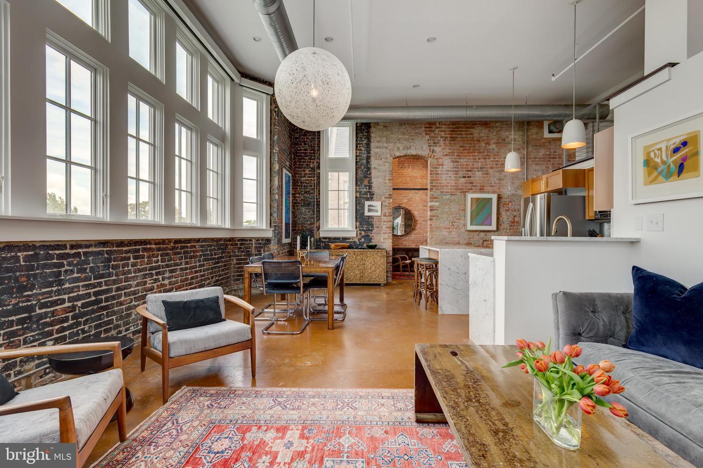 Exposed Brick DC Exposed Brick Loft on Capitol Hill 825,000