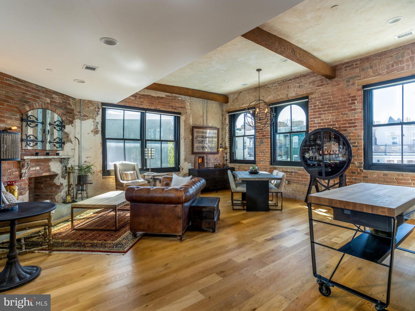 Exposed Brick DC Historic Two Bedroom in Truxton Circle 999,000