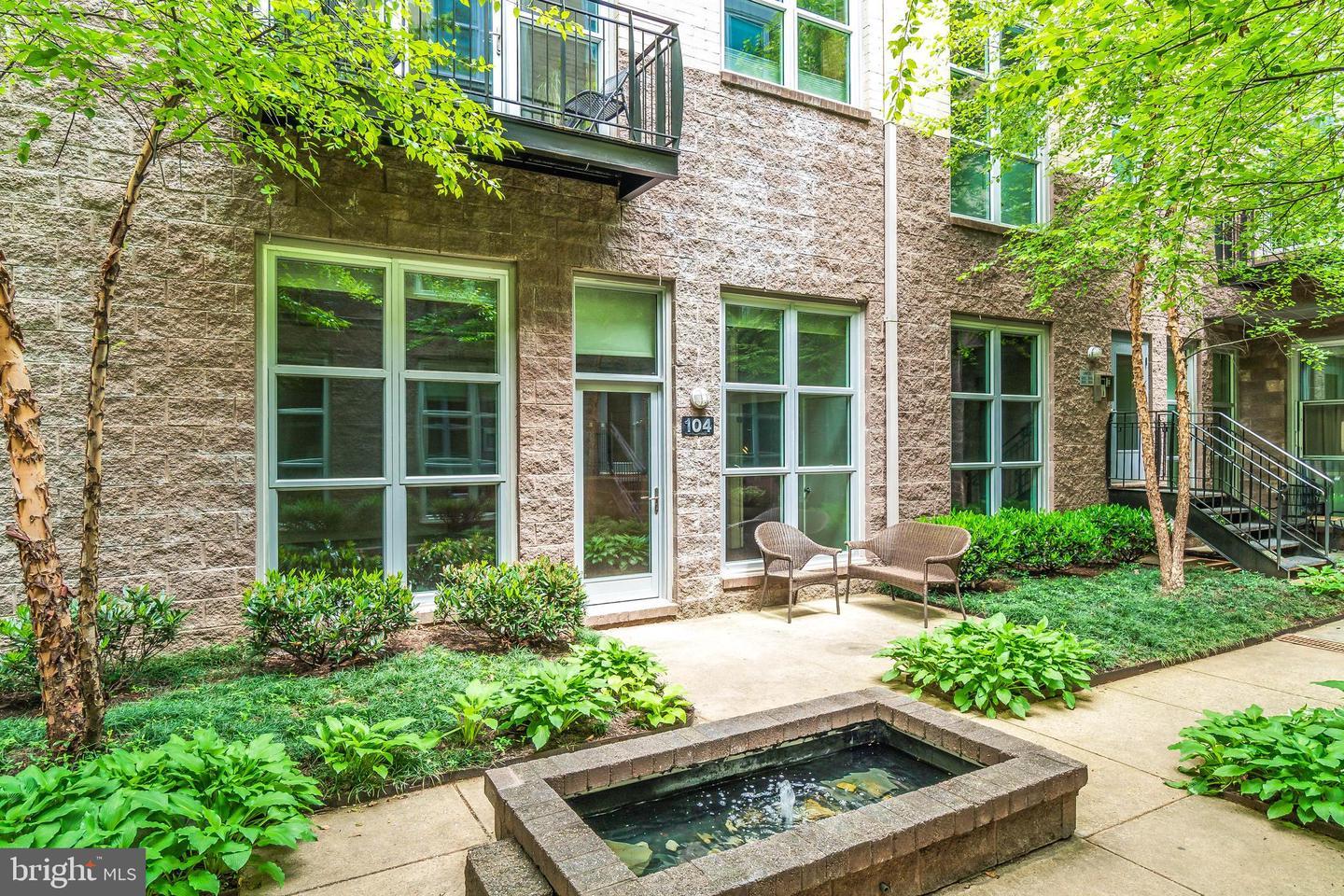 Exposed Brick DC Courtyard One Bedroom in Adams 525,000