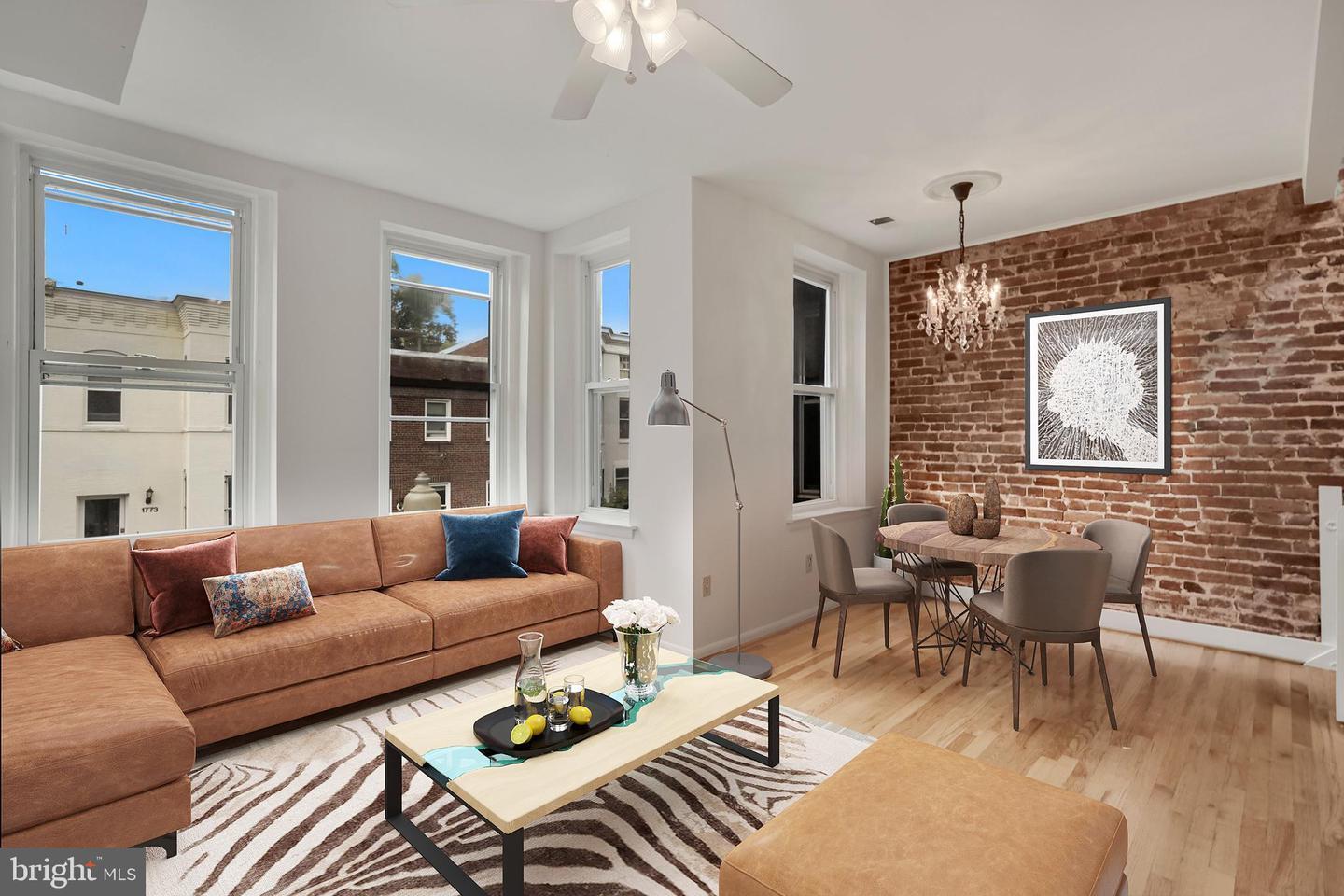 Exposed Brick DC Three NW DC Condos with Exposed Brick