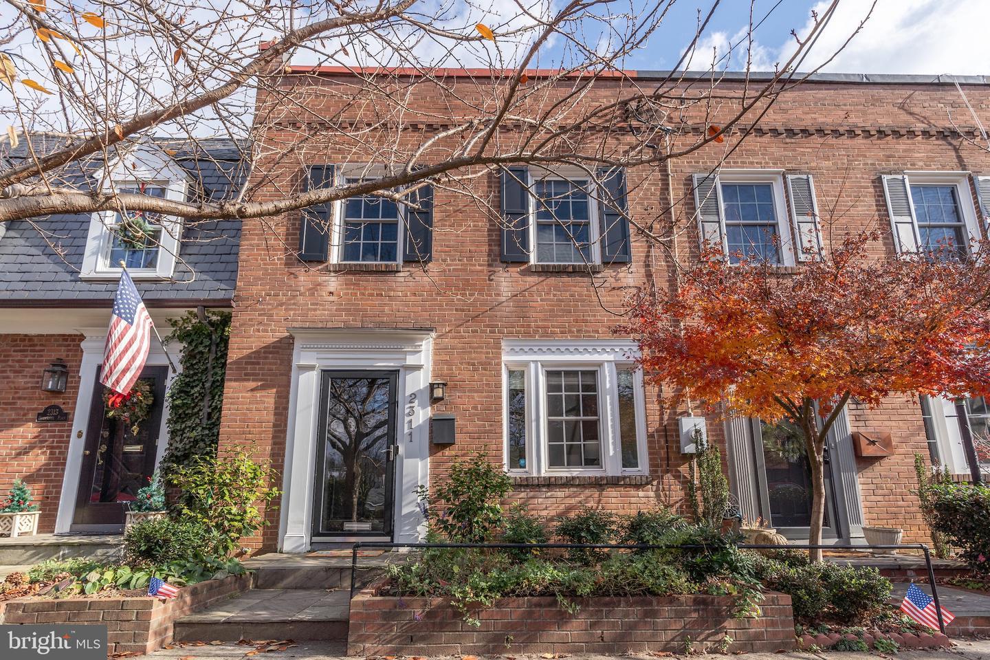 Exposed Brick DC Three Bedroom House in Glover Park 1,150,000