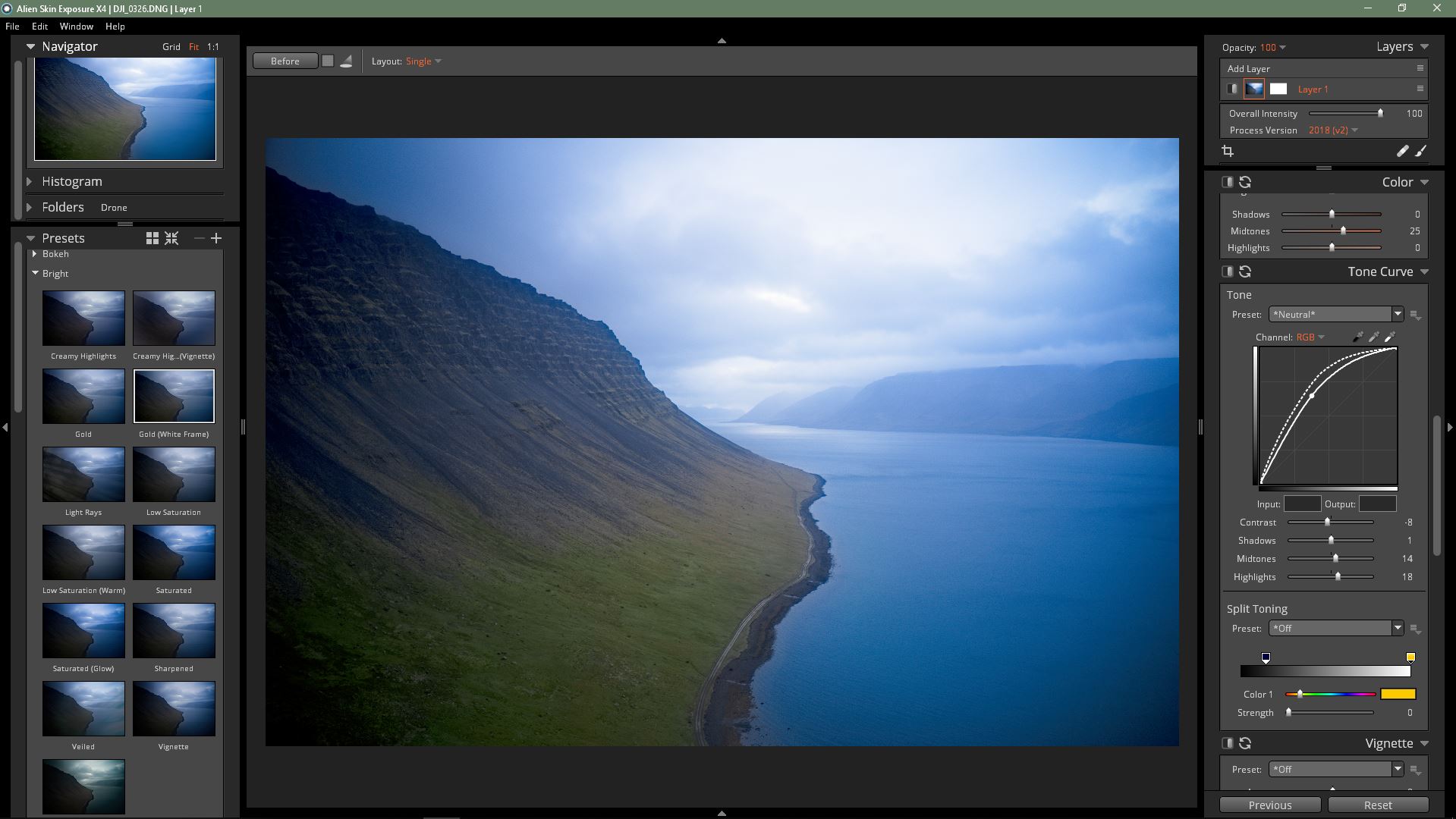 Landscape Photography with the DJI Mavic 2 Pro Drone and Exposure X4