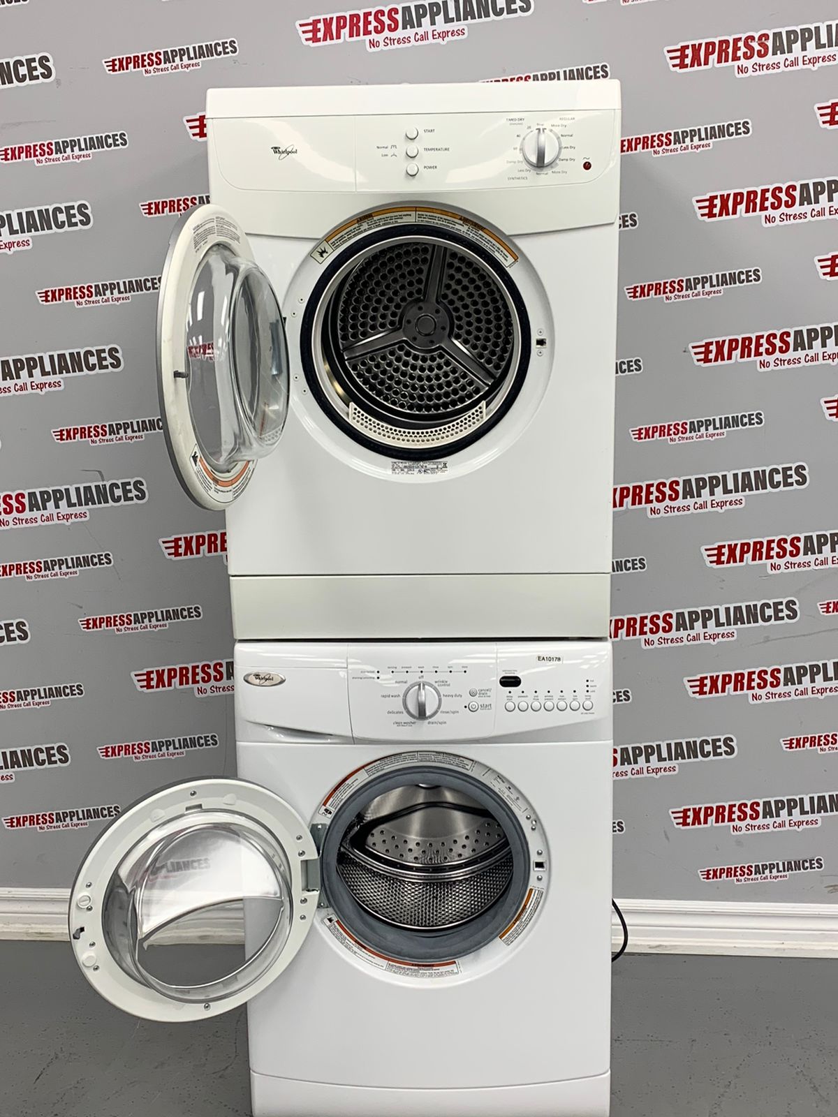 Used Whirlpool Washer And Dryer Set YLEW0050PQ and WFC7500VW For Sale