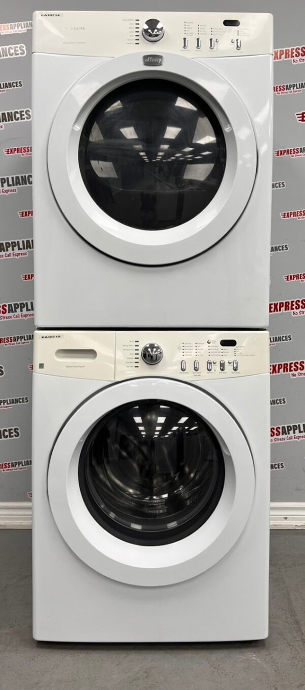 Used Frigidaire Stackable Washer And Dryer Set FAFW3511KW0 and