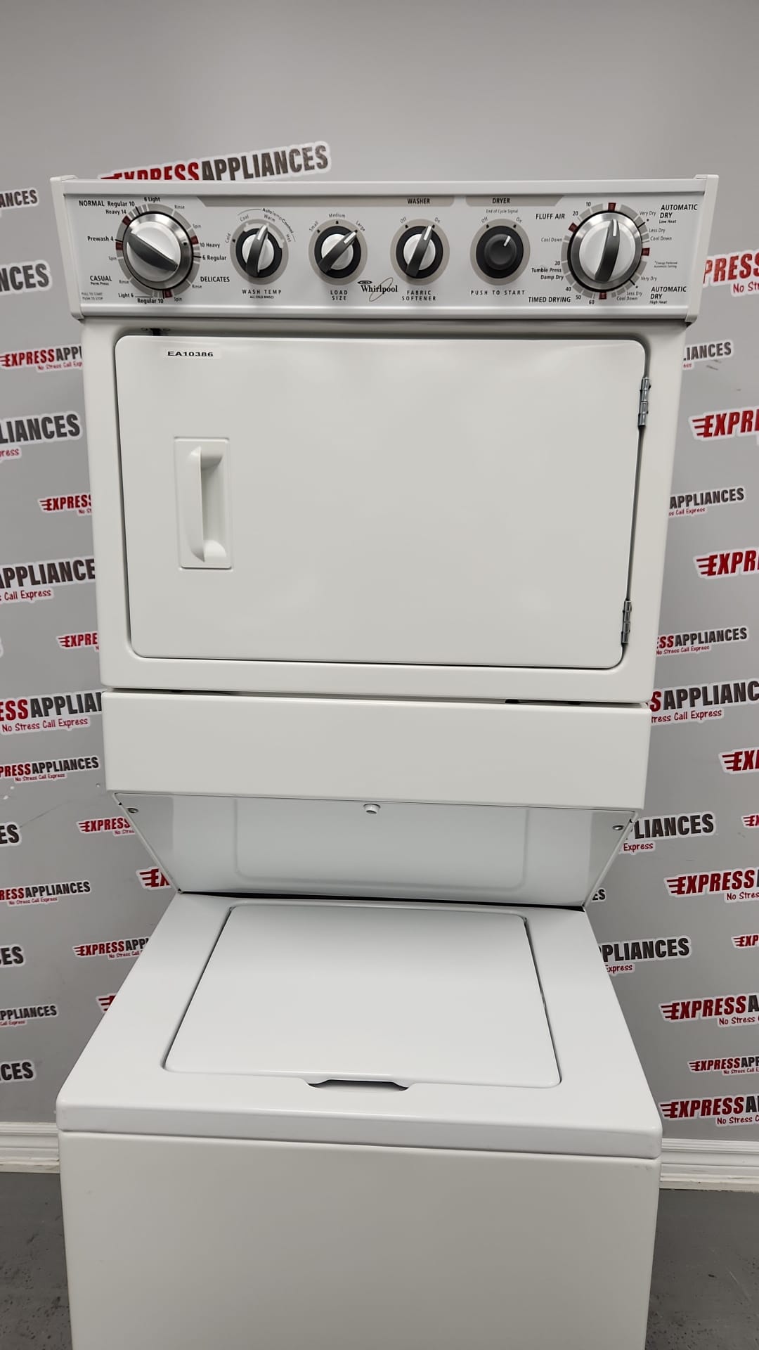 Used Whirlpool Stackable Washer And Dryer YWET3300XQ0 For Sale ️