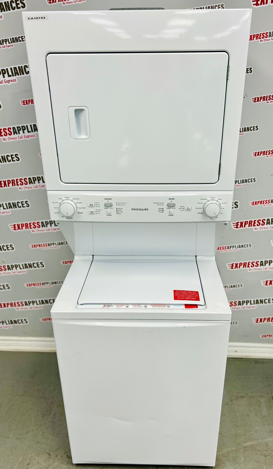 Used Frigidaire Stackable Washer And Dryer CFLE3900UW1 For Sale ️