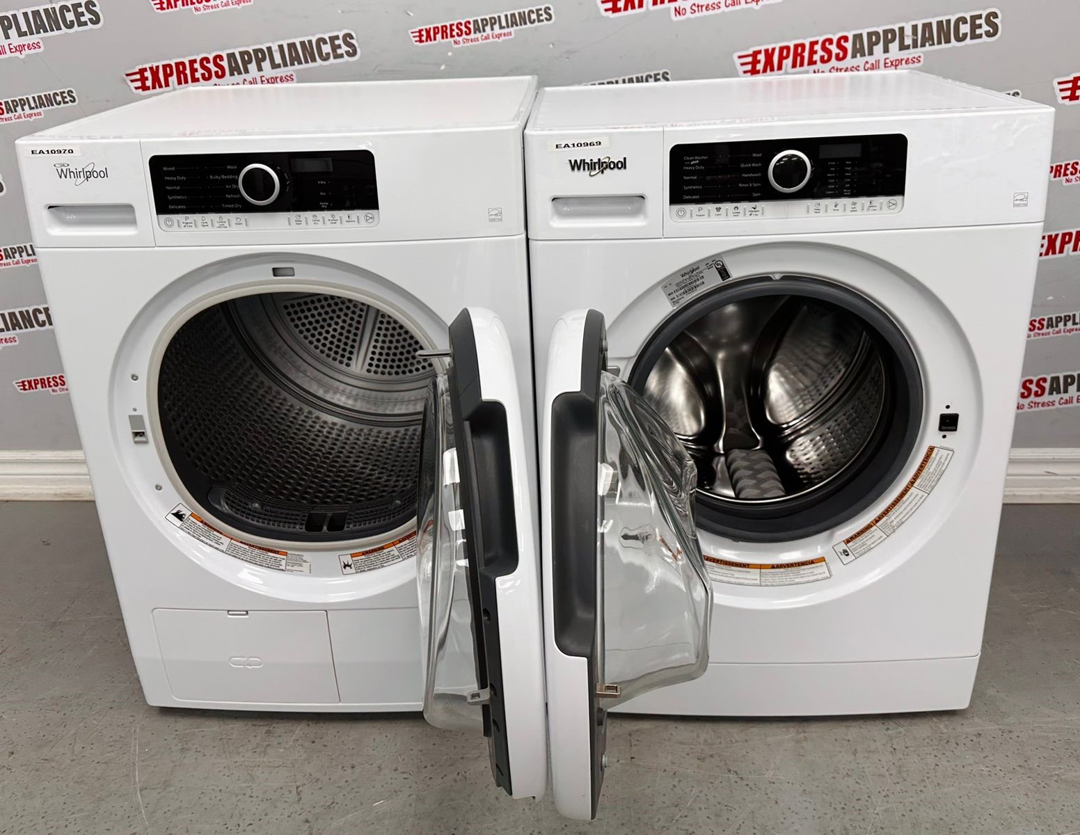 Used Whirlpool Washer And Dryer Set WFW3090JW0 YWHD3090GW0 For Sale ️