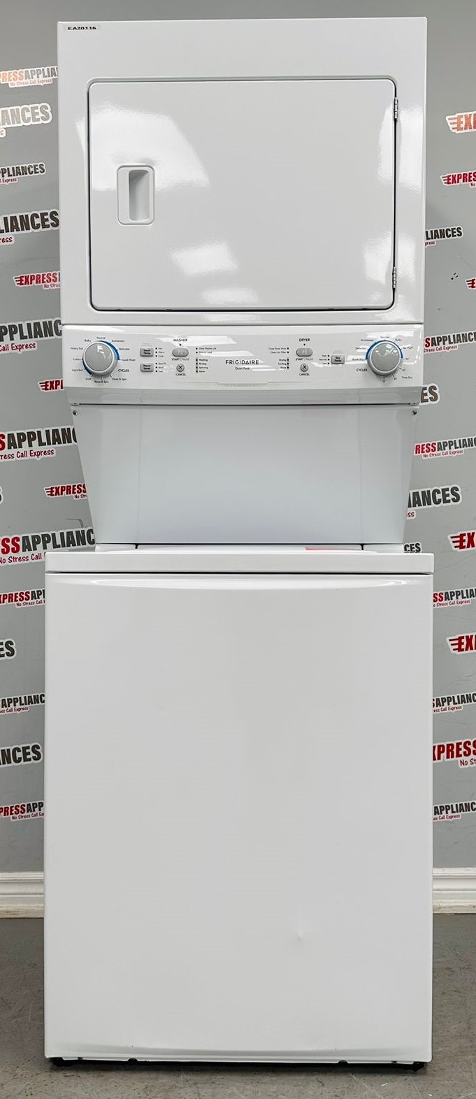 Used Frigidaire Washer And Dryer Laundry Center/Tower FLCE752CAW3 For