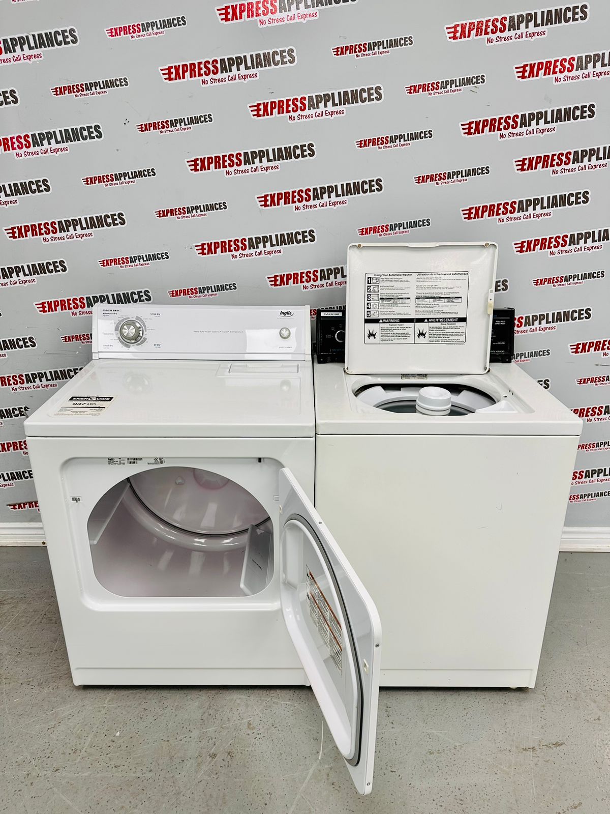 Used Inglis Washer and Dryer Set ID46500, YIED4400VQ1 for Sale ️