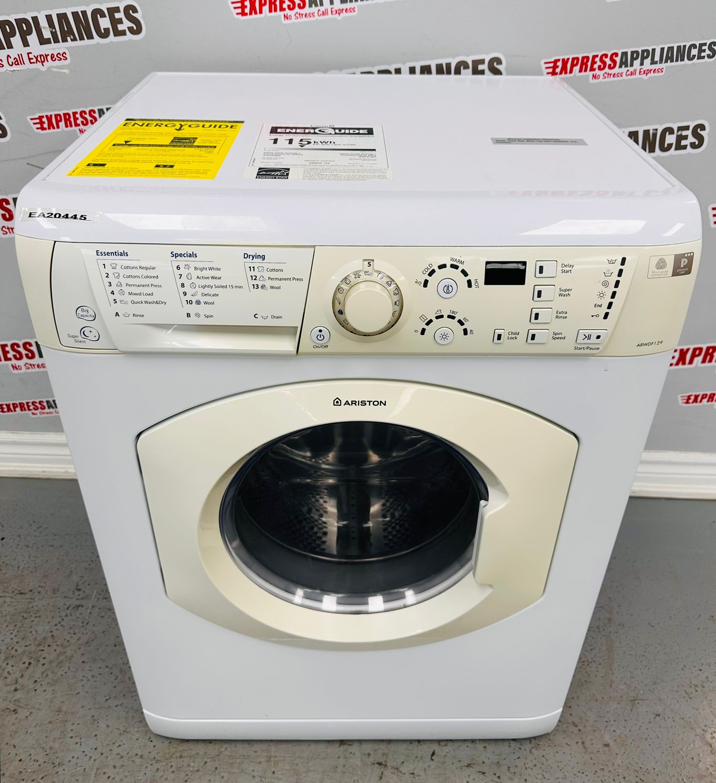 Used ARISTON WASHER DRYER COMBO ARWDF129S For Sale ️ Express