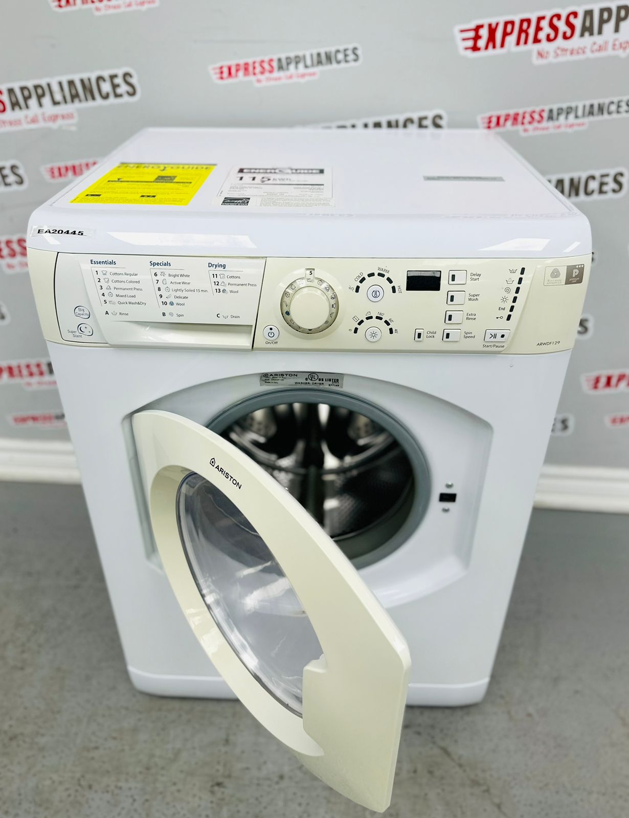 Used ARISTON WASHER DRYER COMBO ARWDF129S For Sale ️ Express