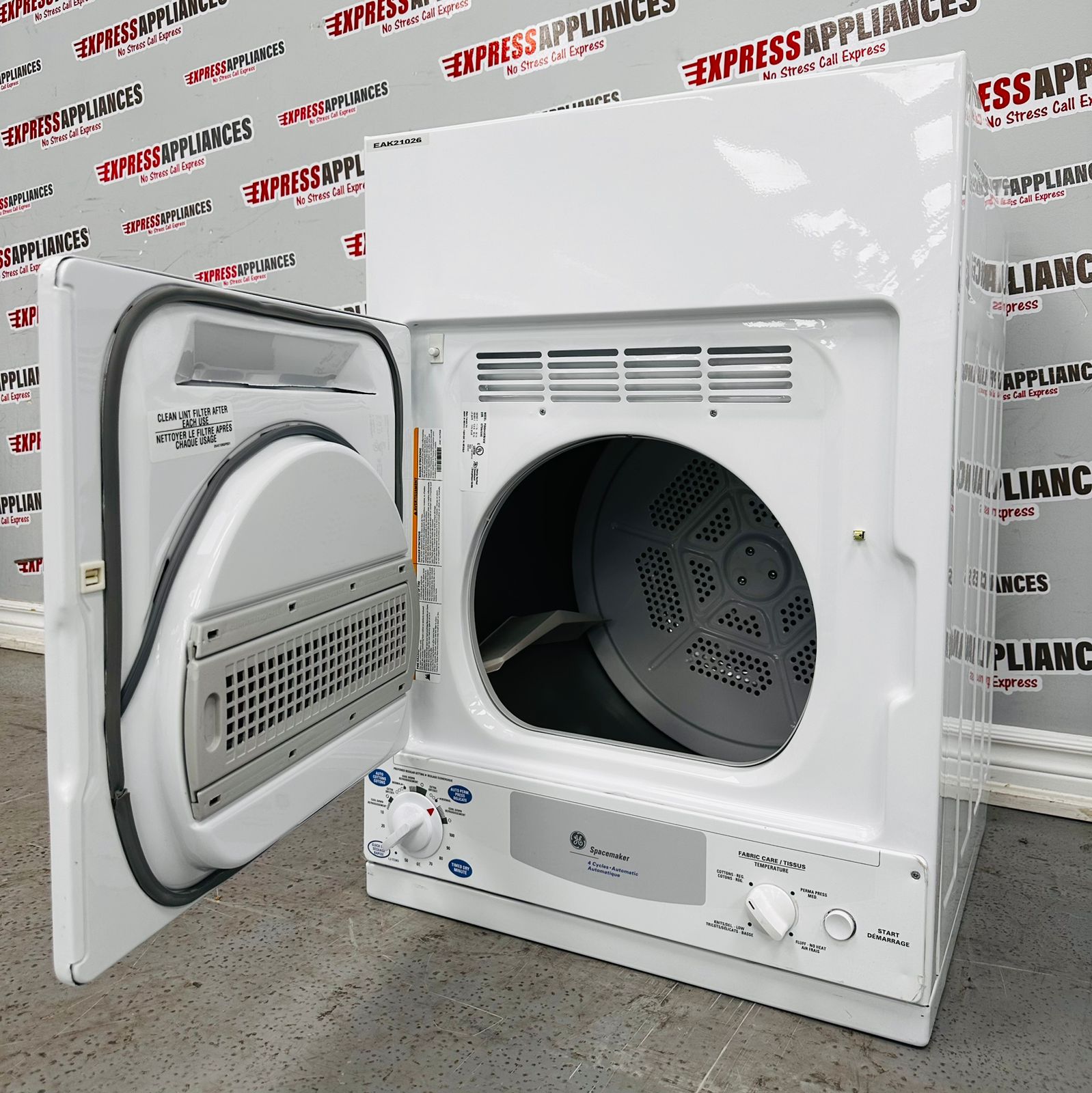 Open Box GE Dryer PCKS443EB2WW For Sale ️ Express Appliances