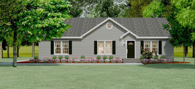 McKinley 1456 Square Foot Ranch Floor Plan