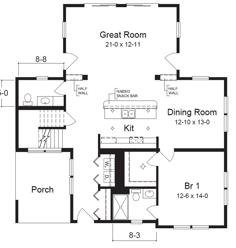 Belmar II 2545 Square Foot Two Story Floor Plan
