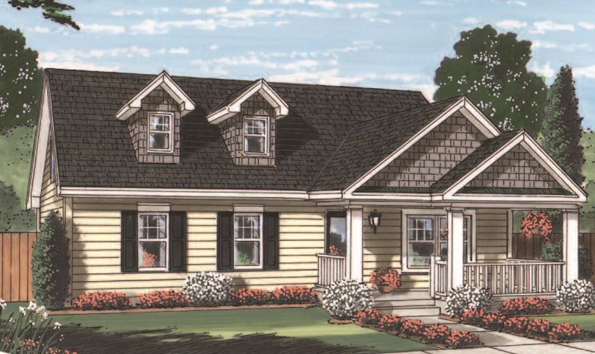Mount Kisco I 1677 Square Foot Cape Floor Plan