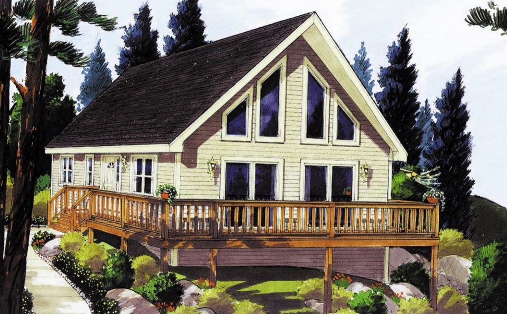 Ozark C 1721 Square Foot Cape Floor Plan