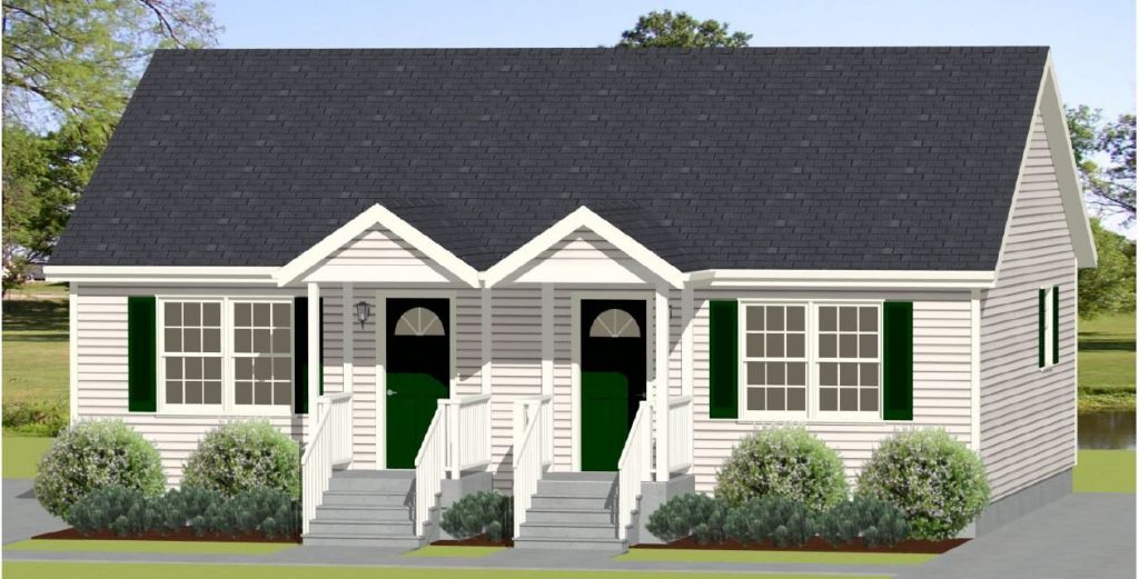 Amherst 1093 Square Foot Multifamily Floor Plan