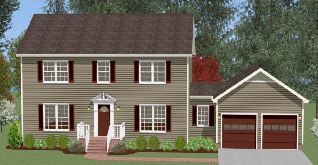Lancaster 2187 Square Foot Two Story Floor Plan