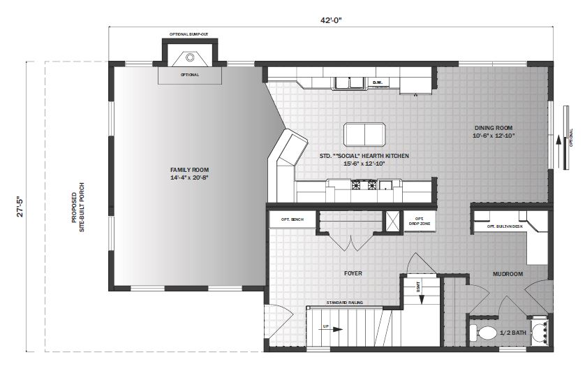Waverly 2031 Square Foot Two Story Floor Plan
