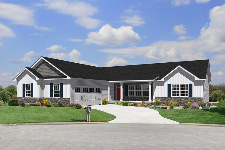 Dover 1644 Square Foot Cape Floor Plan