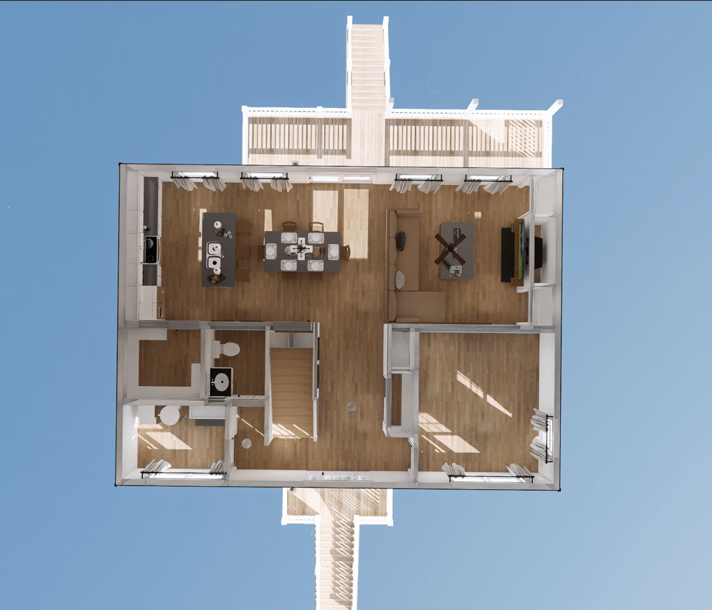 Labelle 2040 Square Foot Two Story Floor Plan