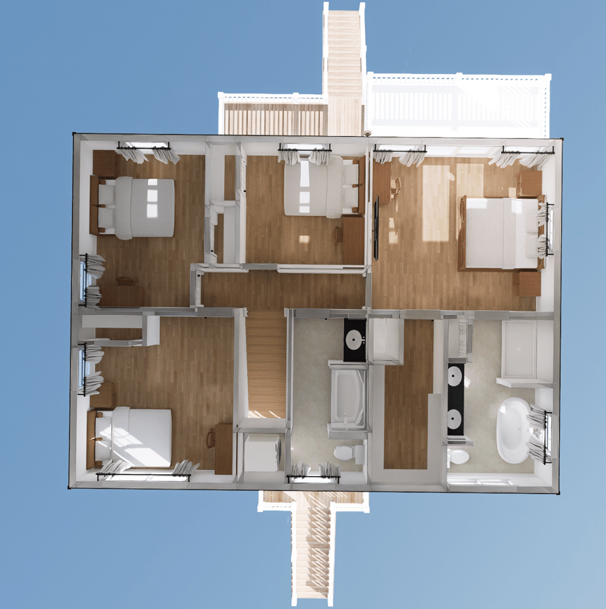 Labelle 2040 Square Foot Two Story Floor Plan