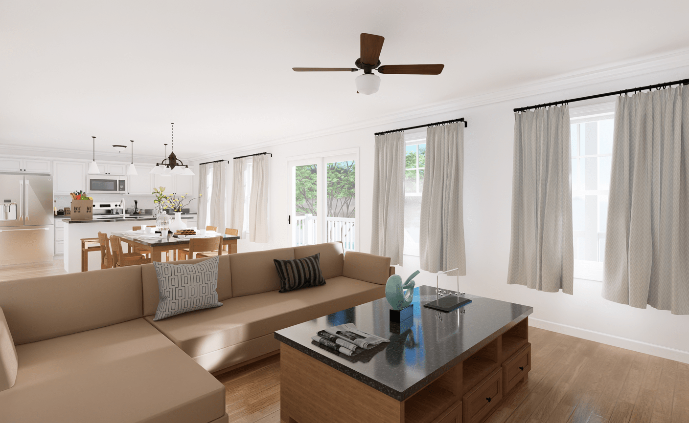 Labelle 2040 Square Foot Two Story Floor Plan