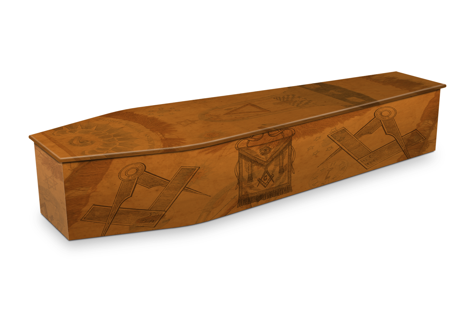 Freemason Antique Custom Coffin Design Expression Coffins