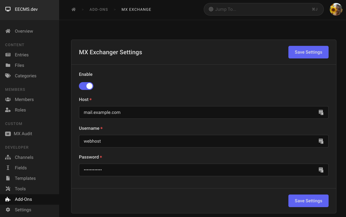 MX Exchange Addons ExpressionEngine