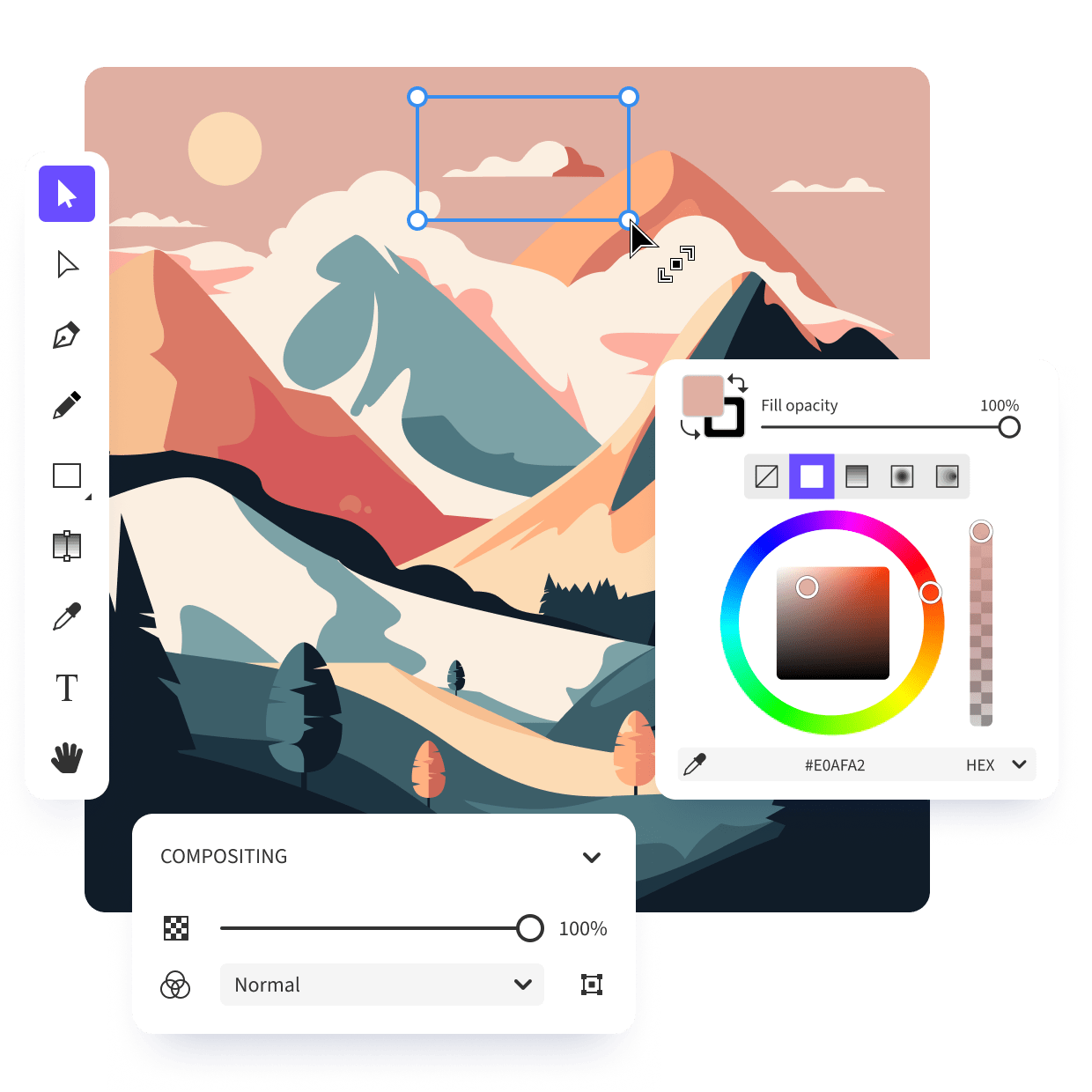 Expressive Canvas Vector graphics software
