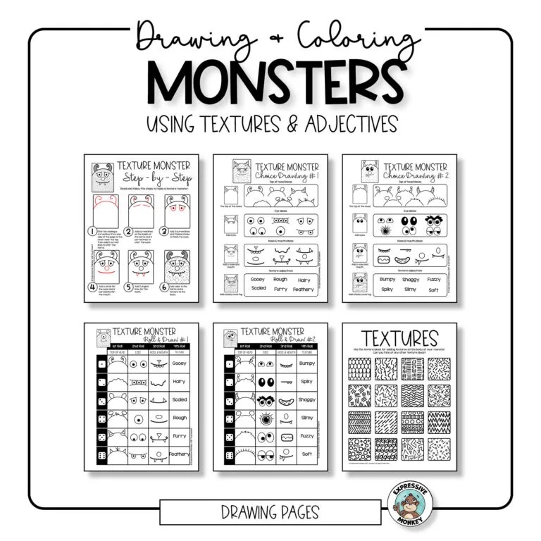 Monster Adjectives and Textures