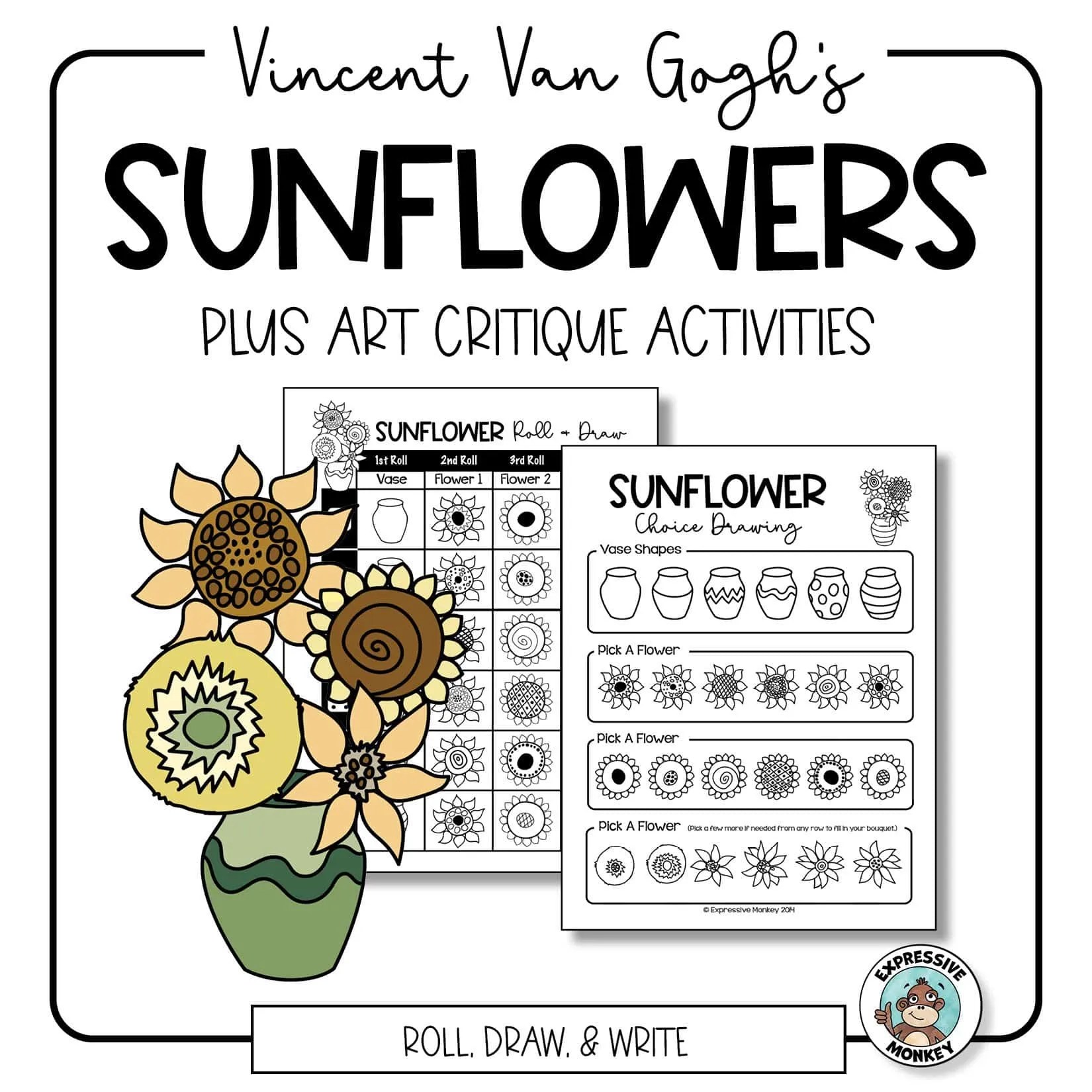 How to Draw a Sunflower in the Style of Van Gogh