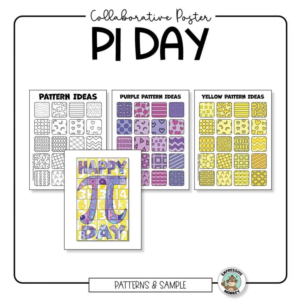 Pi Day Collaborative Poster • Expressive Monkey