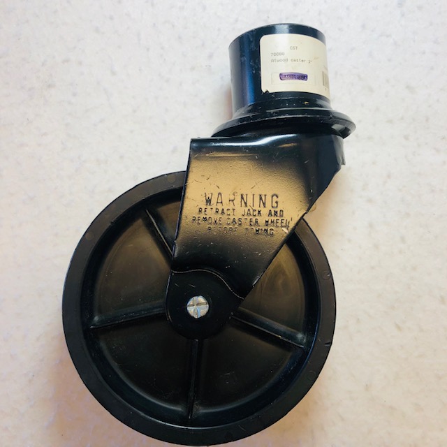 Atwood Trailer Jack Replacement 2″ Twist Lock Caster with 6″ Wheel