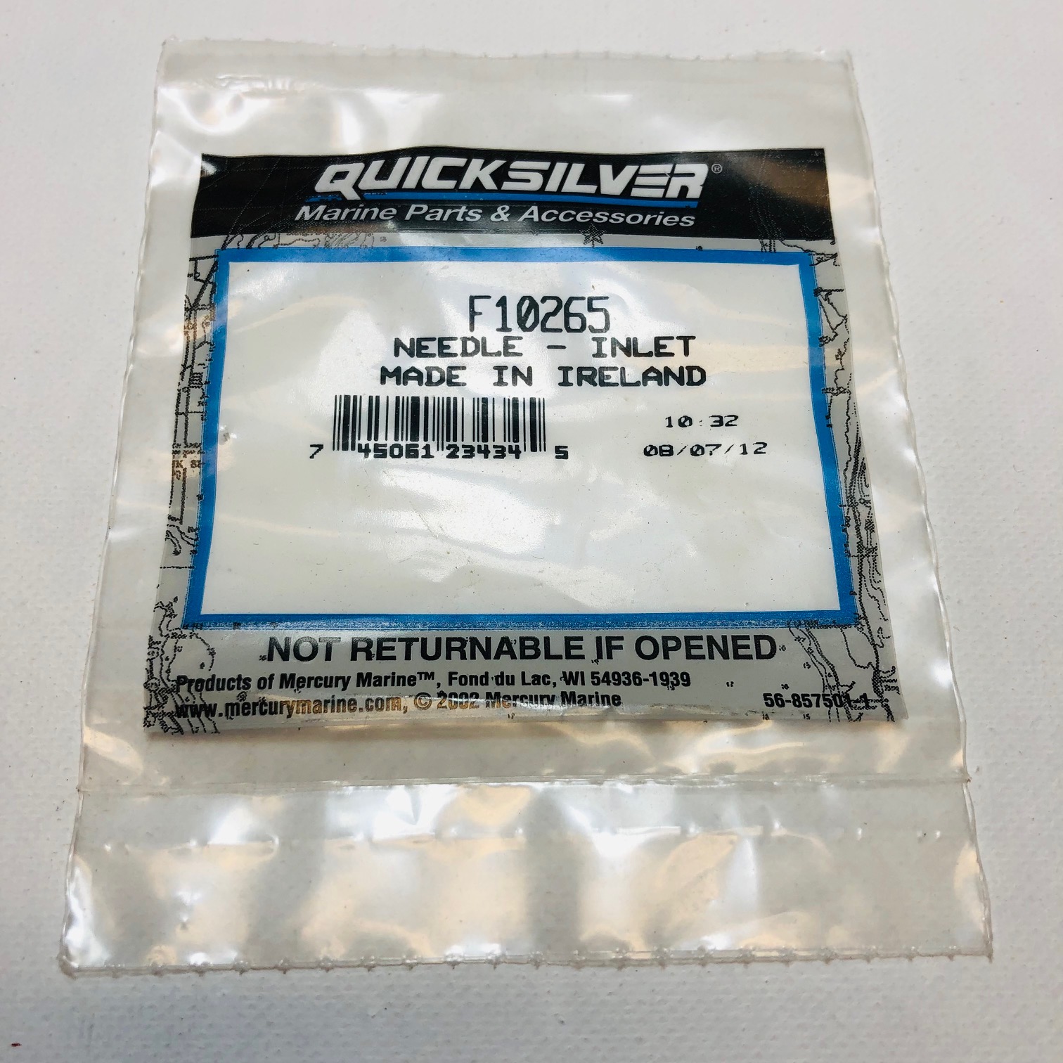 Quicksilver Mercury Force Carburetor Inlet Needle F10265 Express Marine