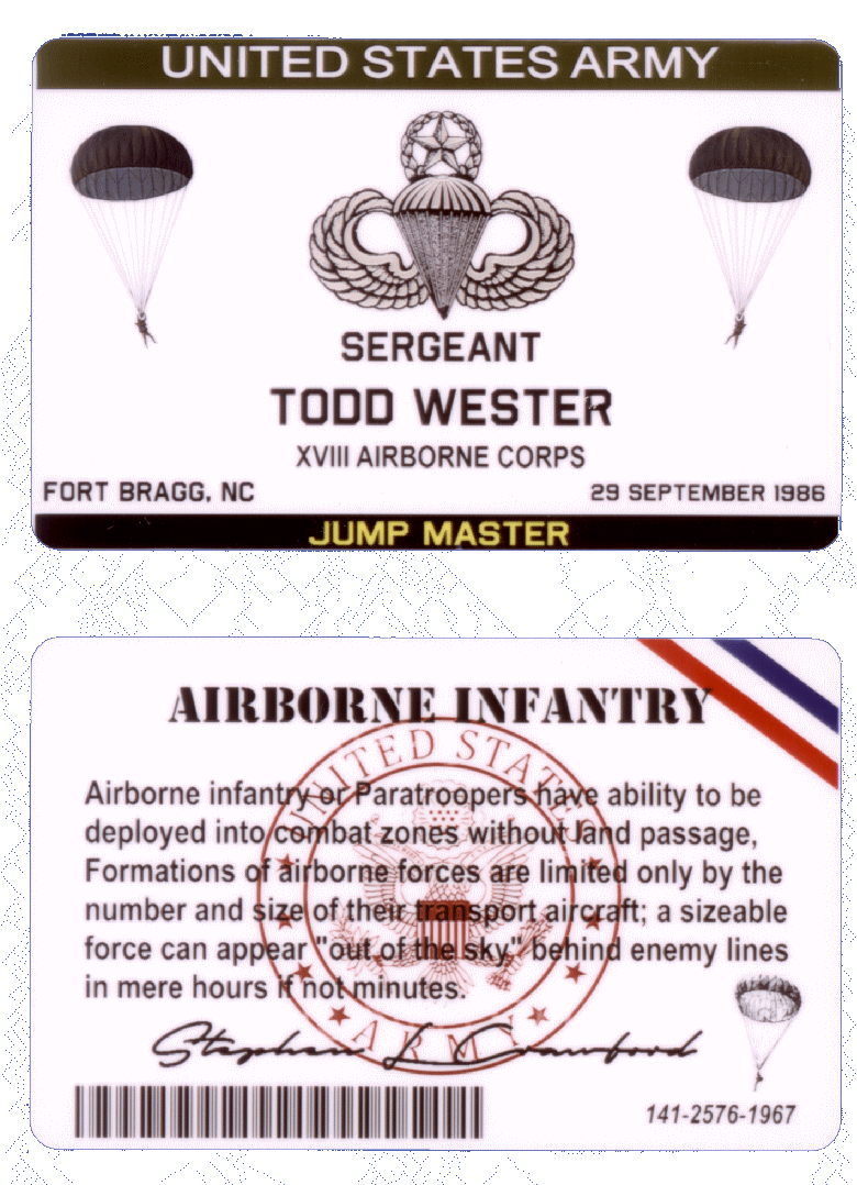 Jump Master Certificate