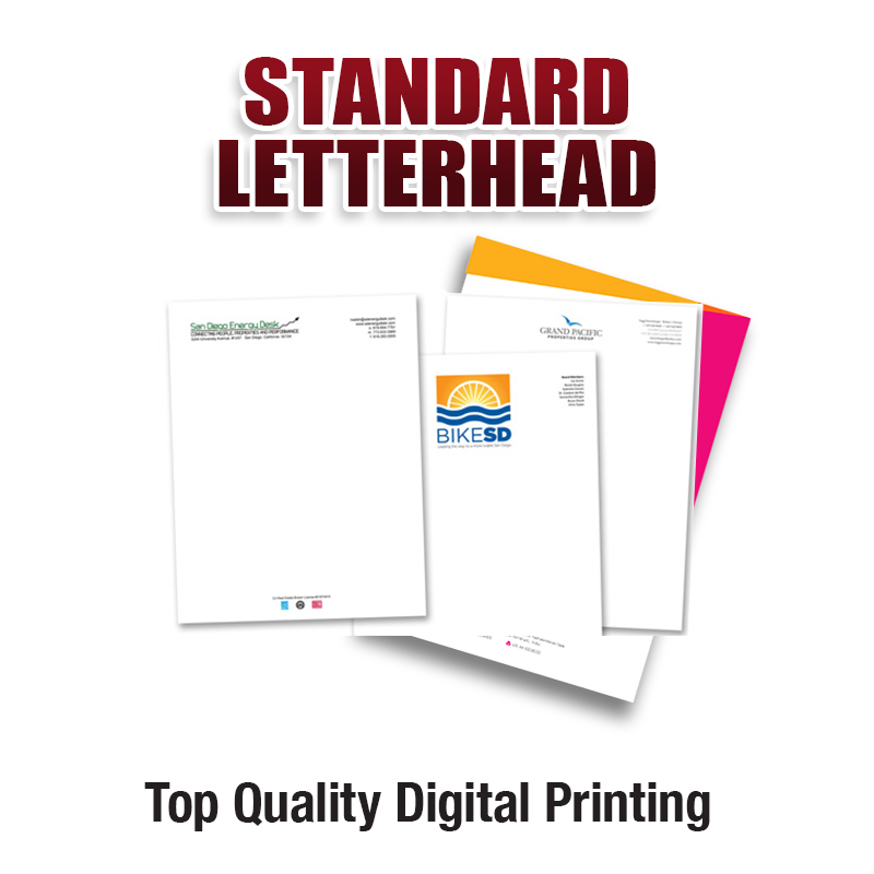 A4 letterheads, business letterheads A4, custom A4 letterheads
