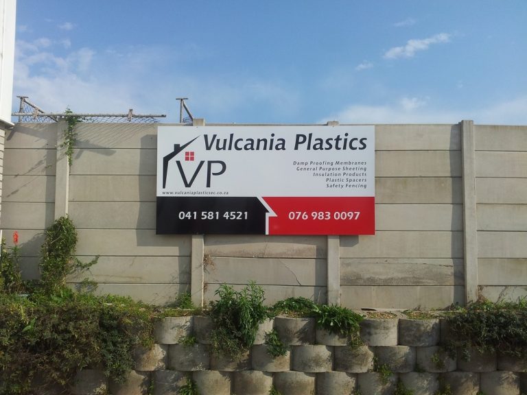 Chromadek Signage with frame and poles with print 2450mm x 1225mm