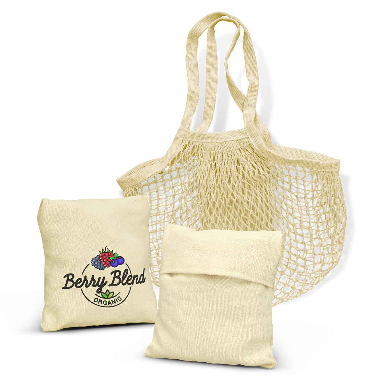 Cotton Mesh Foldaway Tote Bag Express Promo