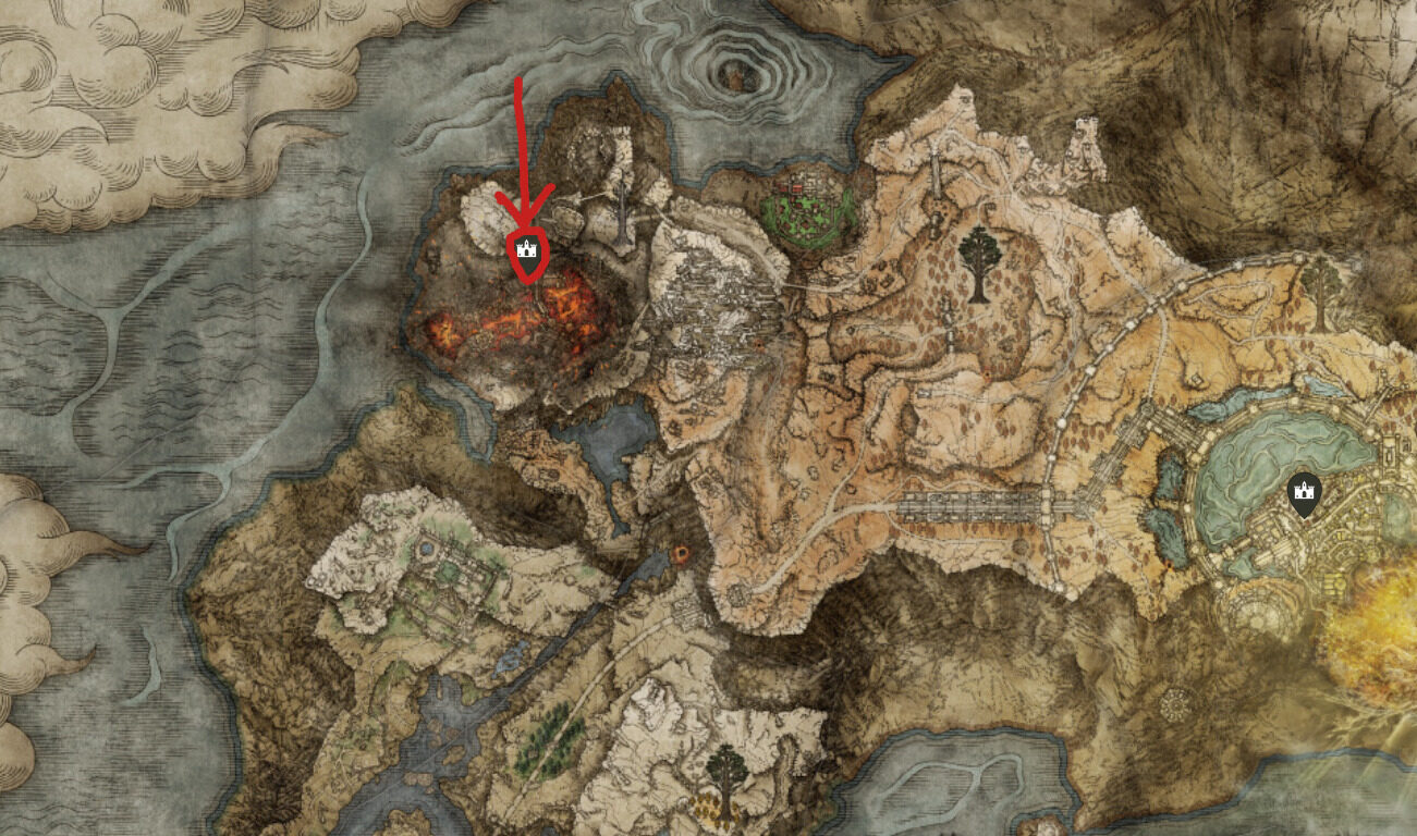 Volcano Manor Elden Ring Map World Map