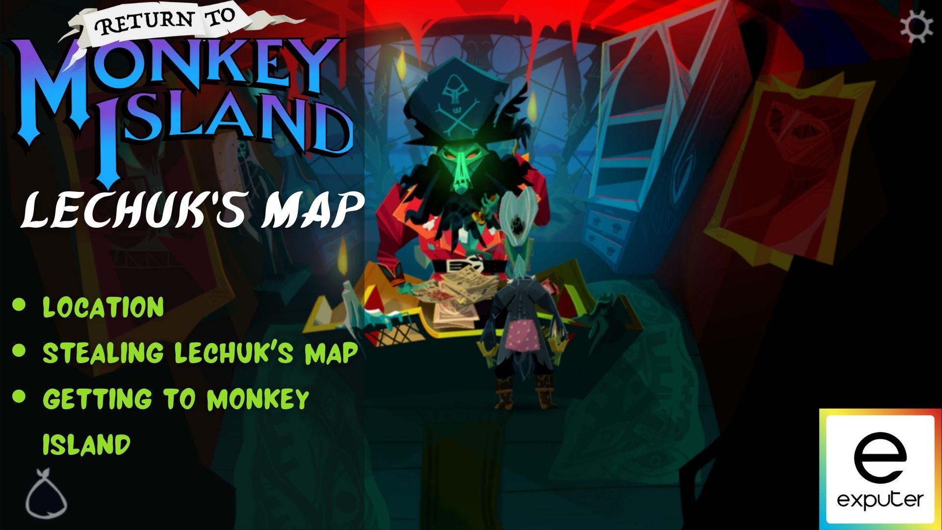 Return to Monkey Island LeChuk's Map Location