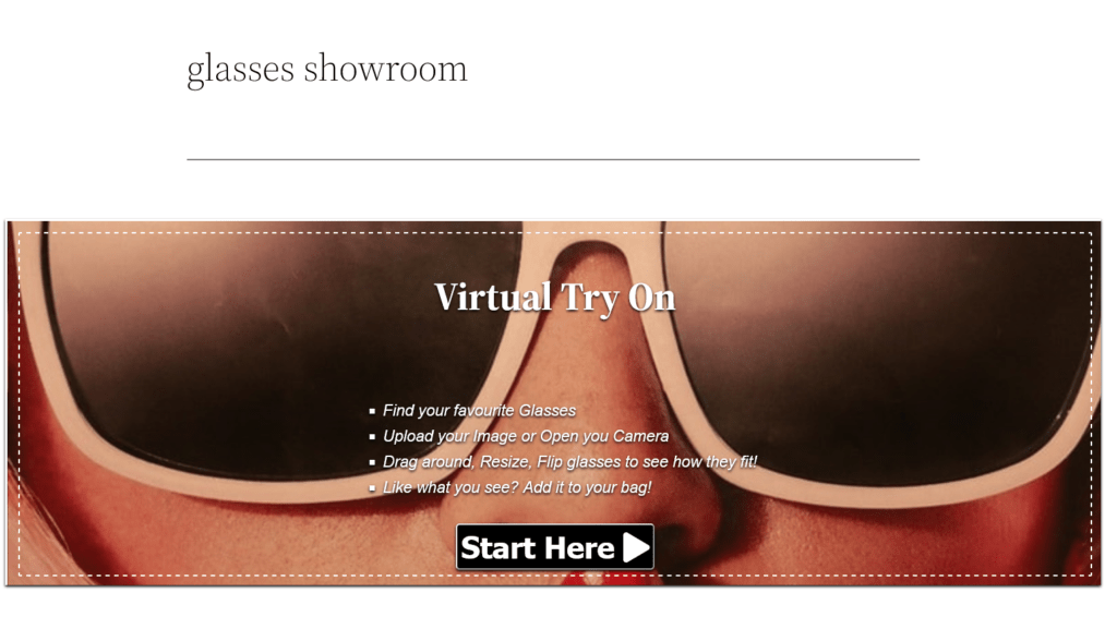 Glasses VIRTUAL TRY ON Face Eyes Detection