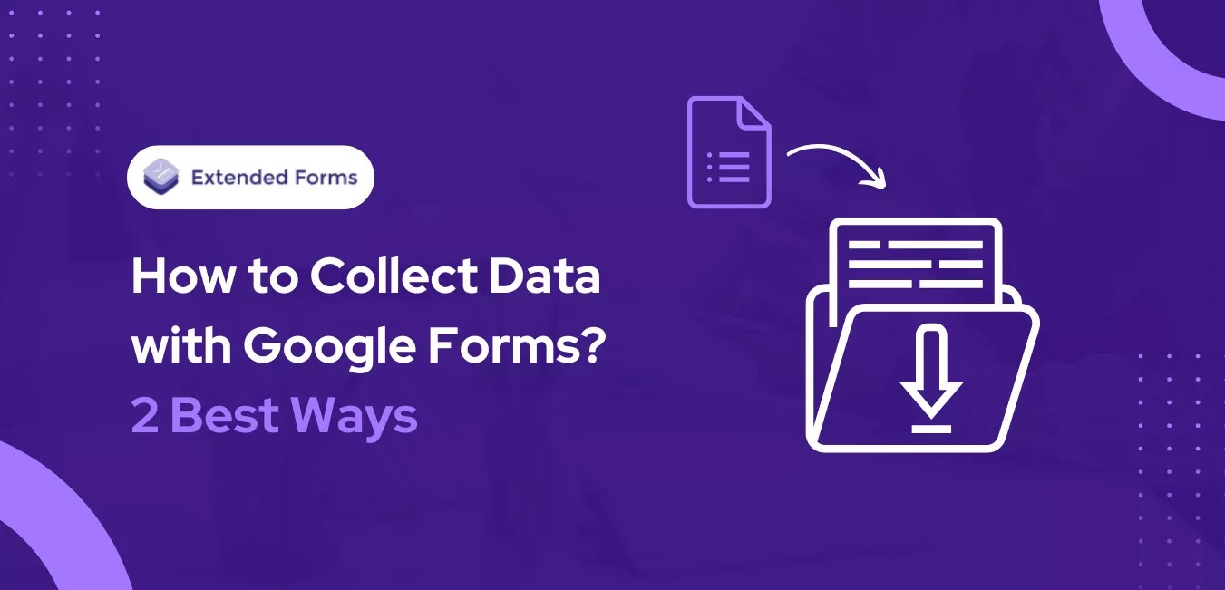 How to Collect Data with Google Forms? [2 Best Ways] Extended Forms