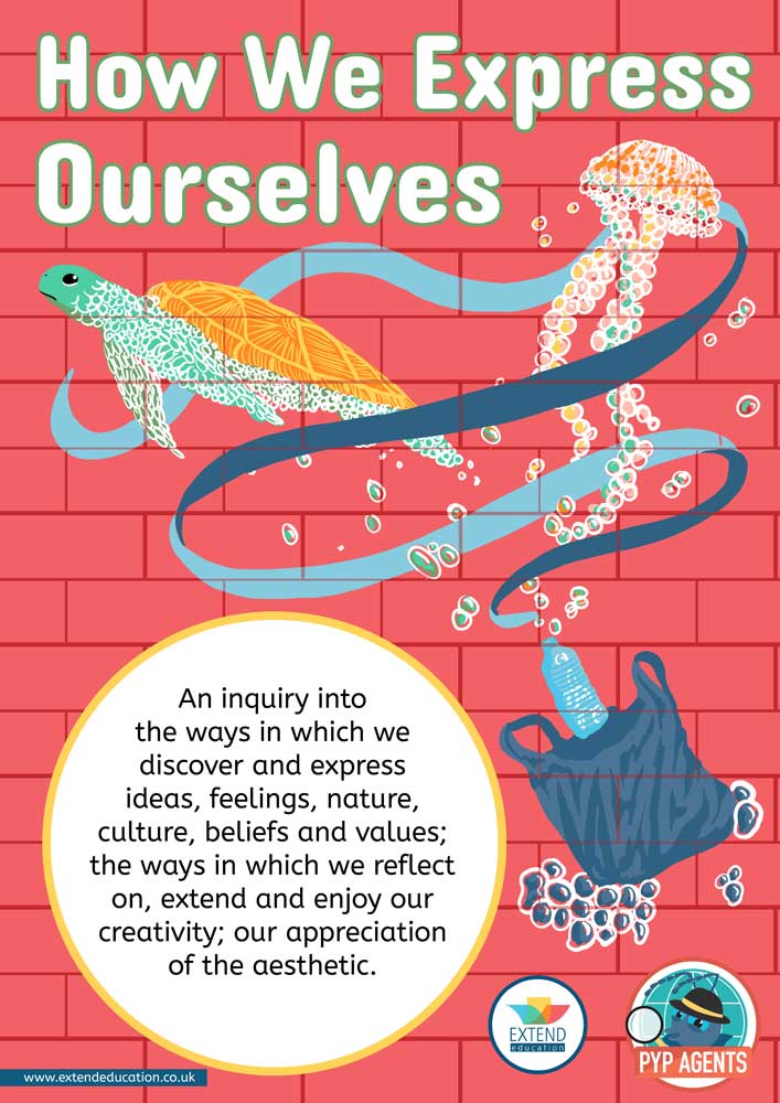 How We Express Ourselves classroom poster PYP teacher resources