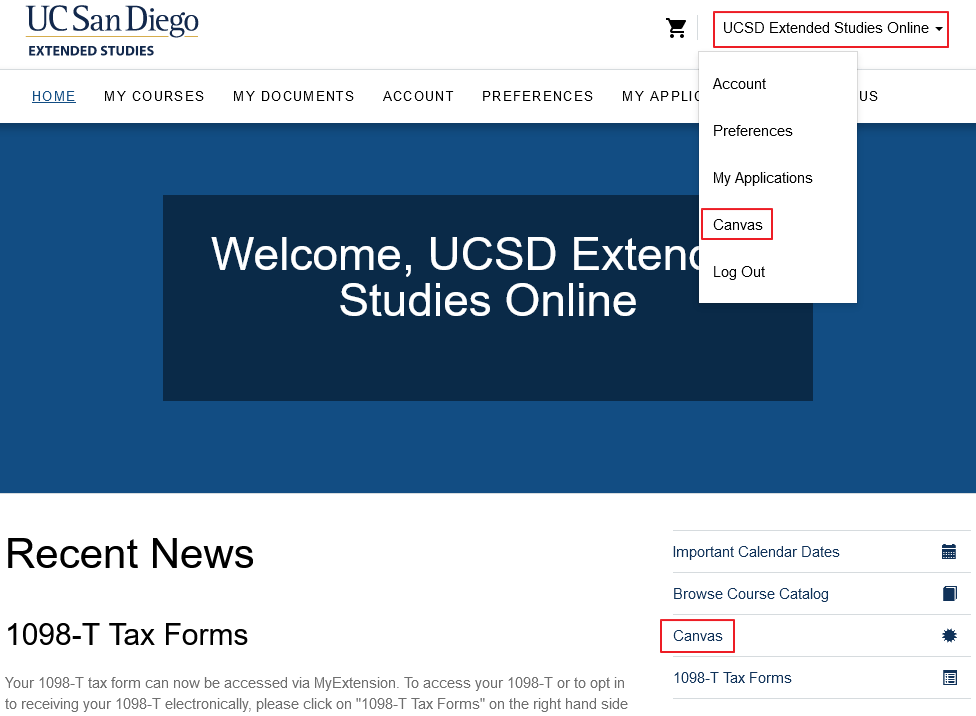 How to log into Canvas UC San Diego Extended Studies – UC San Diego