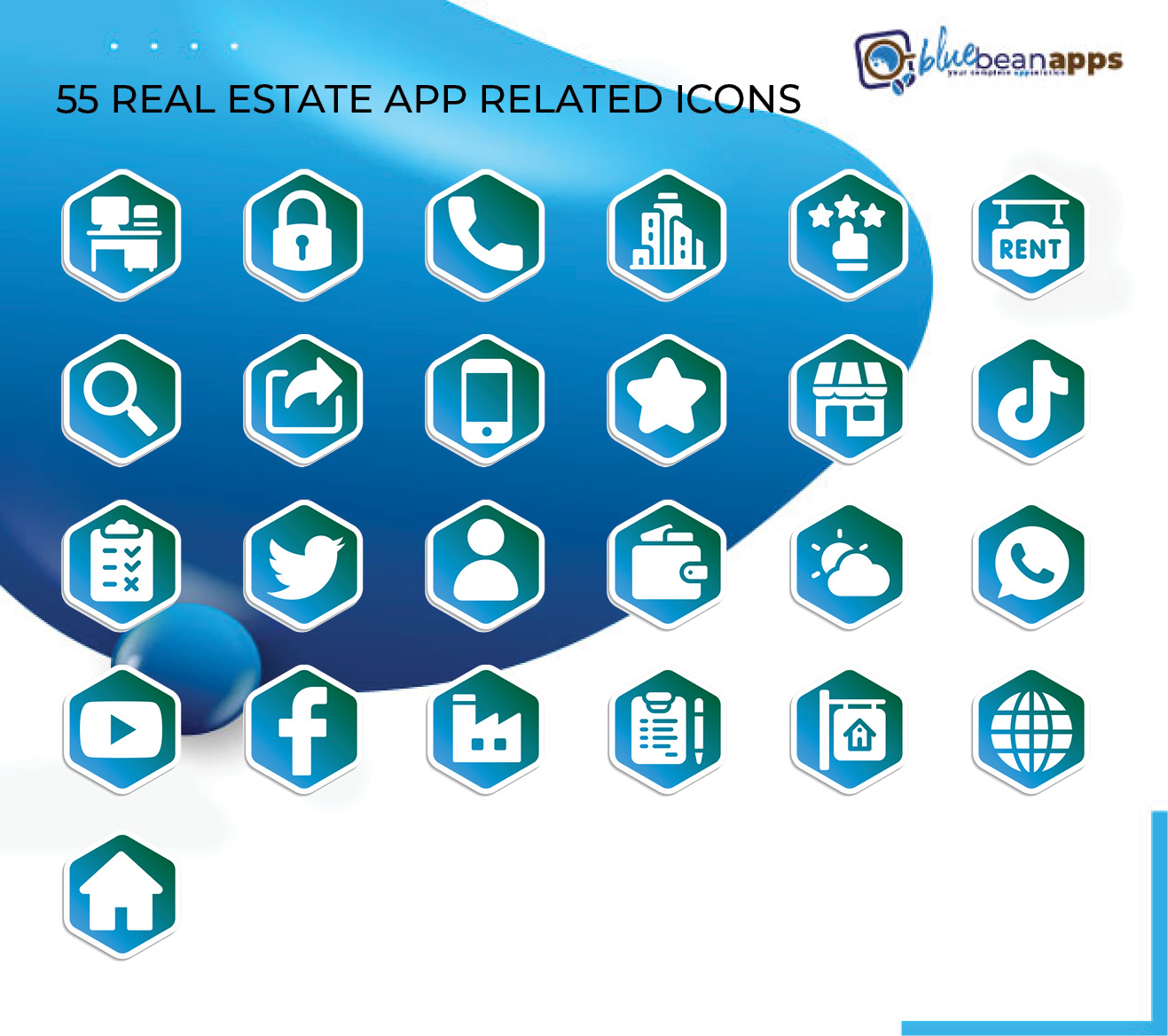 General Real Estate Template with Icons Siberian CMS, features and